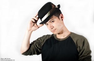 mens shirt and hat
